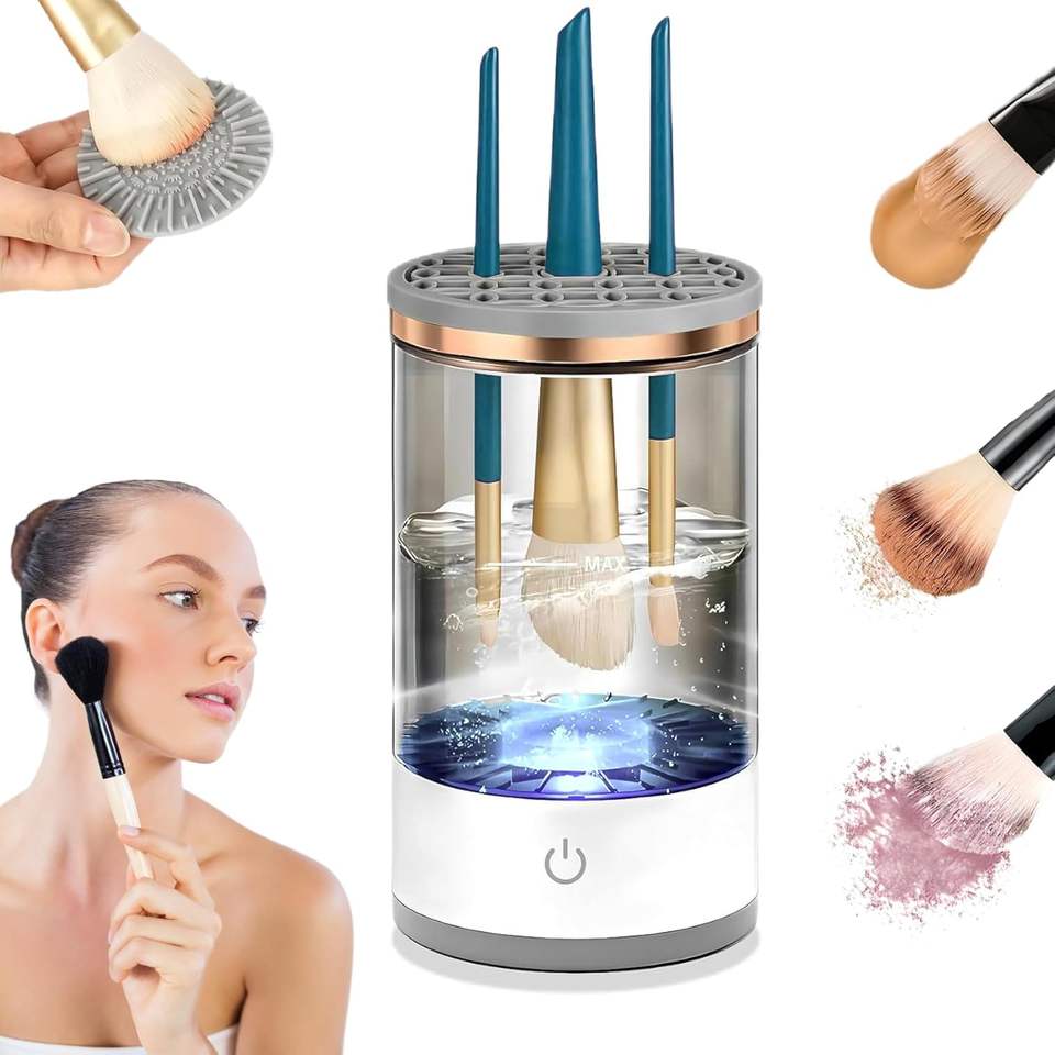 Electric Makeup Brush Cleaner & Dryer β Automatic USB Spinner for Fast Deep Cleaning
