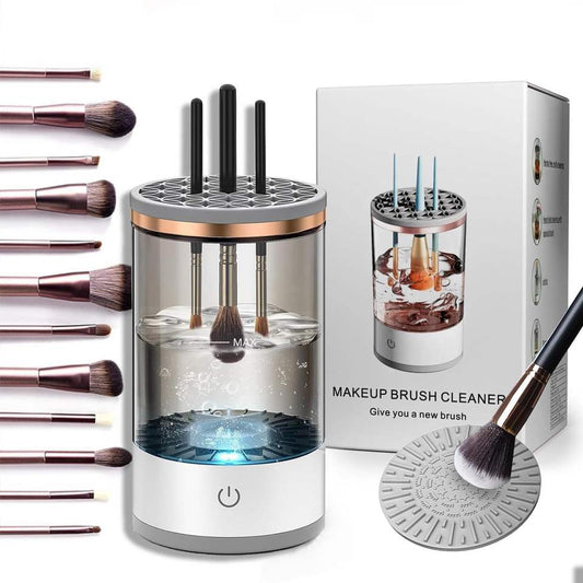 Electric Makeup Brush Cleaner & Dryer – Automatic USB Spinner for Fast Deep Cleaning