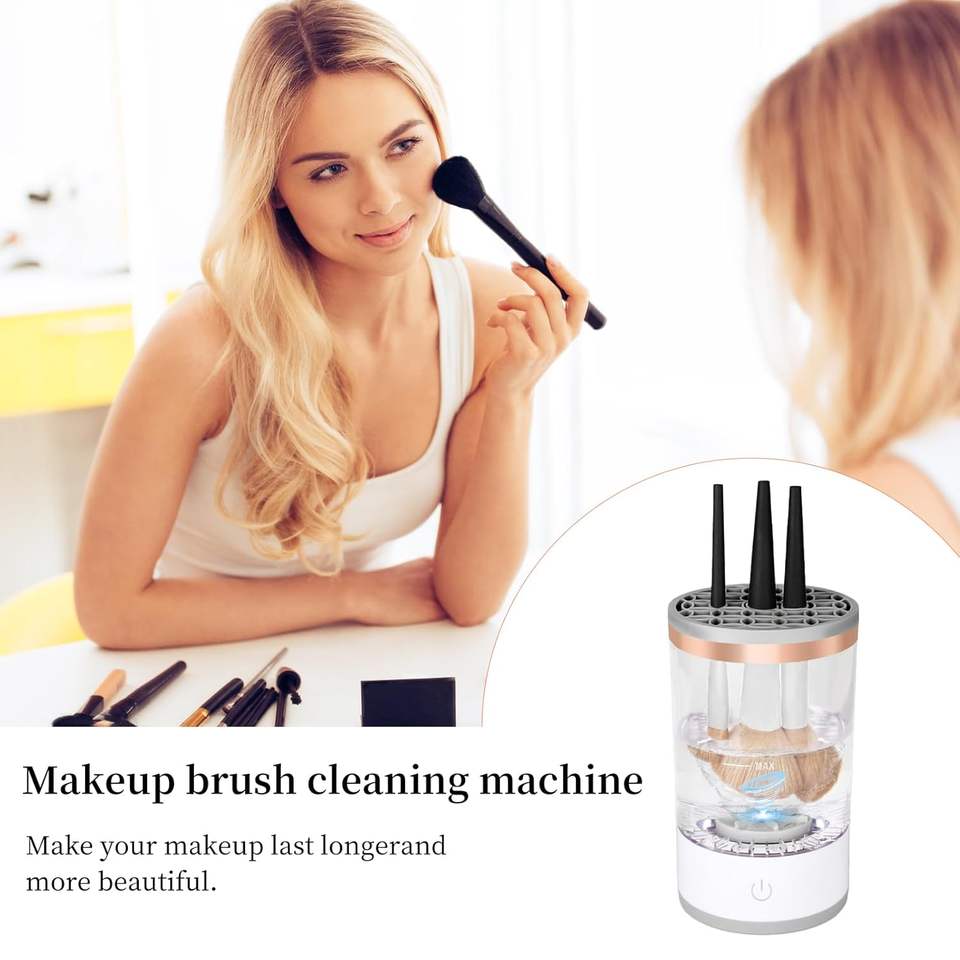 Electric Makeup Brush Cleaner & Dryer β Automatic USB Spinner for Fast Deep Cleaning