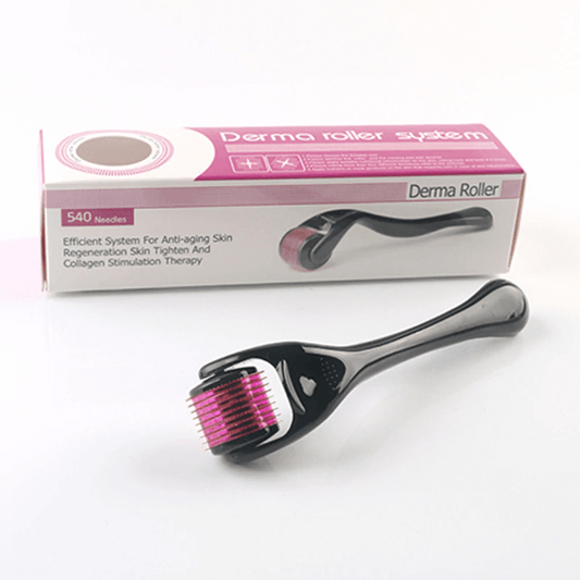 ✨ Original Derma Roller with Hard Acrylic Box – Skin Rejuvenation & Hair Growth