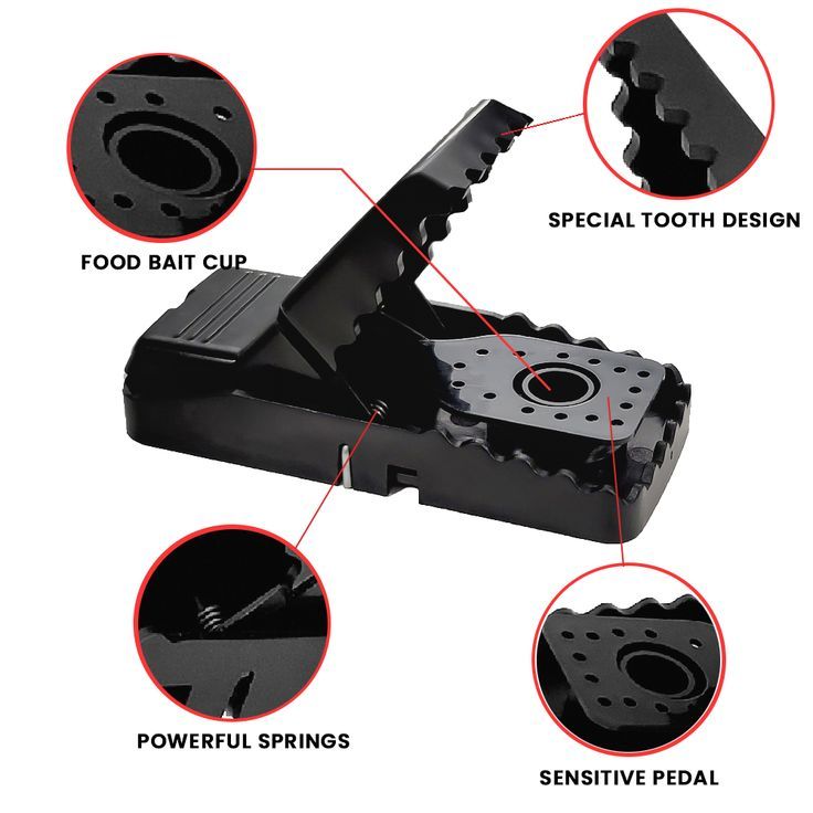 🐭 Heavy Duty Plastic Mouse Trap – Reusable, Safe & Effective