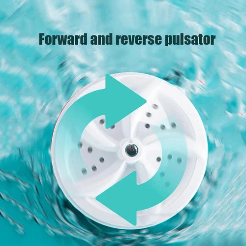 Mini Smart Portable Ultrasonic Turbine Washing Machine – Compact Electric Washer for Clothes, Towels & More