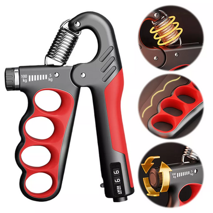 💪 5-100KG Adjustable Grip Strength Trainer – Hand Grip Strengthener for Workout & Rehab